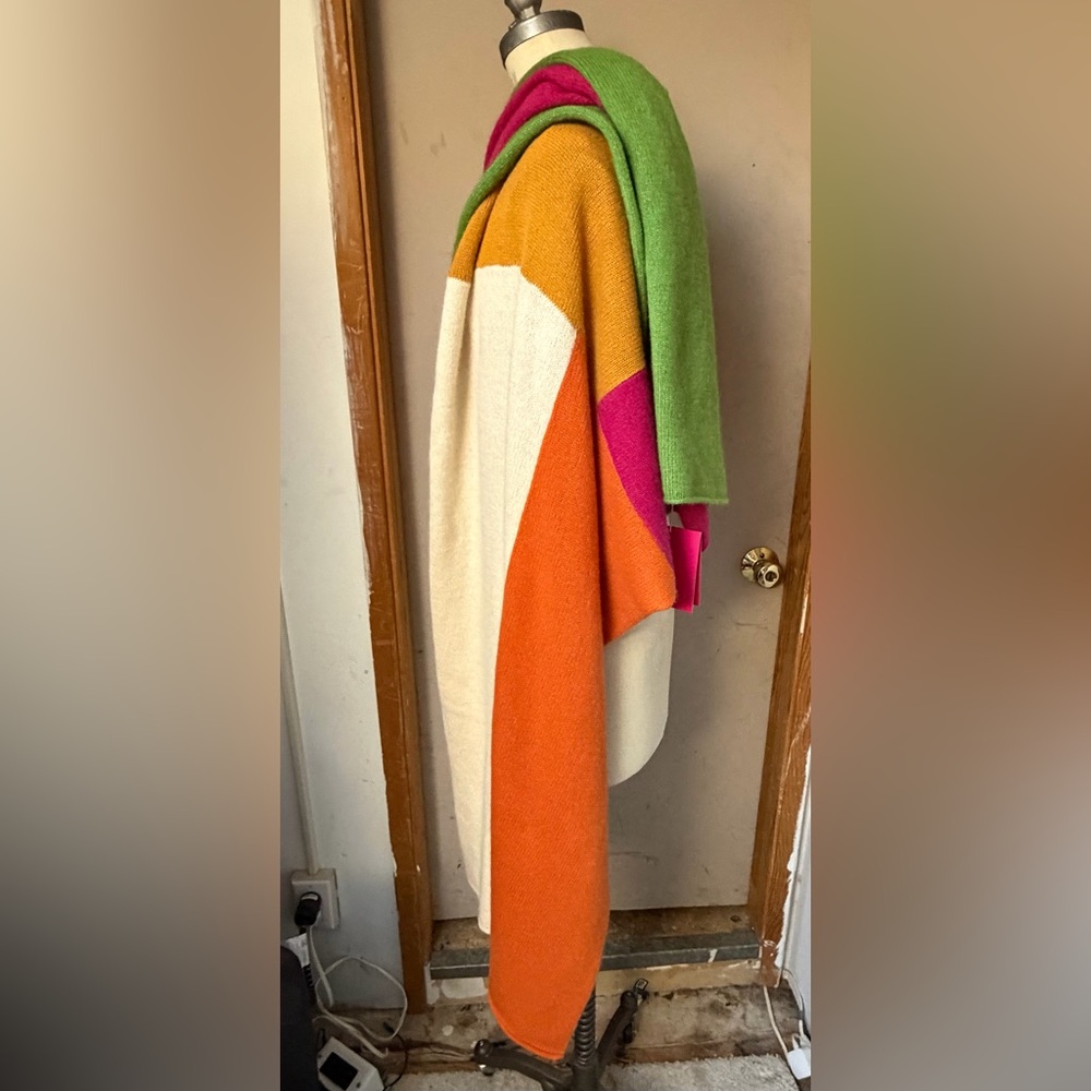 The Elder Statesman Patchwork Cashmere Shawl in P… - image 9